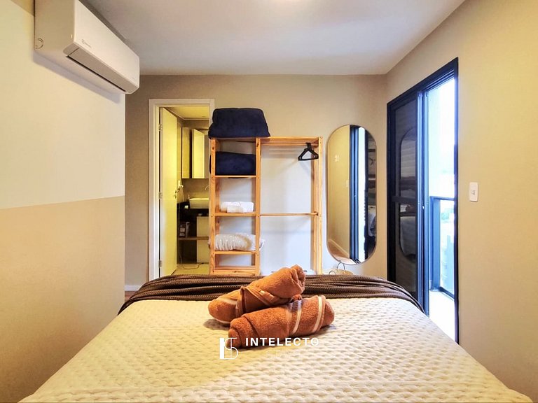Ap367•Central, Varanda, Vista top, Piscina, Acad.,