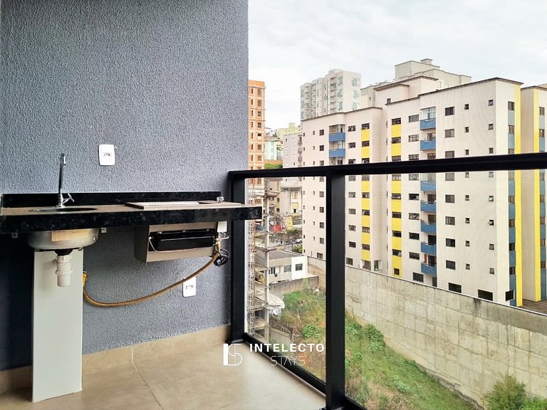 Ap367•Central, Varanda, Vista top, Piscina, Acad.,