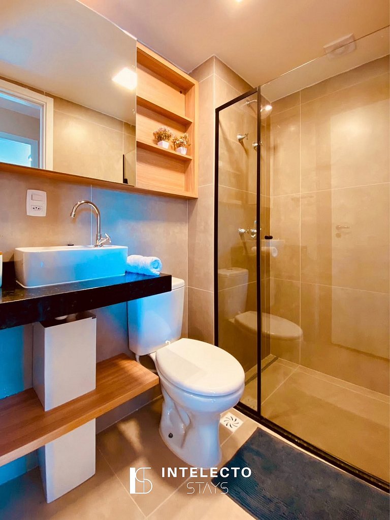Ap283•Central, Varanda, Vista top, Piscina, Acad.,