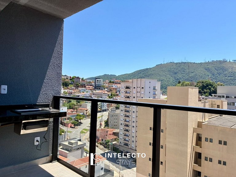 Ap283•Central, Varanda, Vista top, Piscina, Acad.,